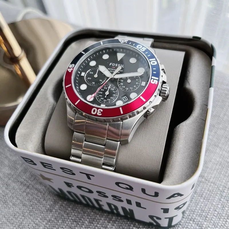 Fossil FB-03 Chronograph Black Dial Men's Watch- FS5767